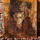 "Geburt"  Mischtechnik, Knochenleim auf Leinwand 50 x 60